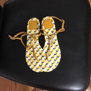 Used Tory Burch minnie leather sandals